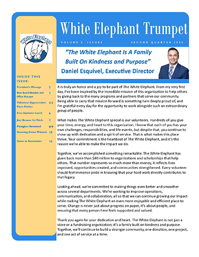 Country Fair White Elephant Newsletter